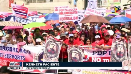 Pro-Government rallyist converge at Plaza Miranda