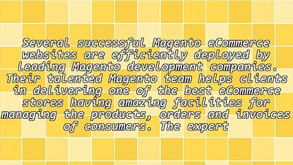 Your Way to Success Through Magento eCommerce Development