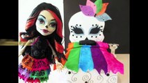 How to make a Skelita Calaveras Doll Bed Tutorial/ Monster High