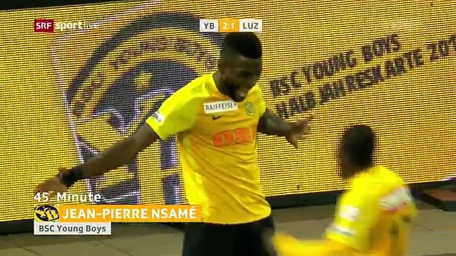 Young Boys 4:1 Luzern (Swiss Super League 20 September)