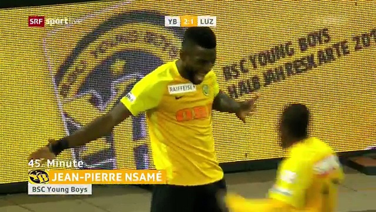 Young Boys 4:1 Luzern (Swiss Super League 20 September)