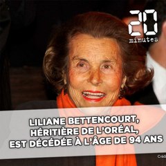 Liliane Bettencourt, héritière de l'Oréal et 2e fortune de France est décédée