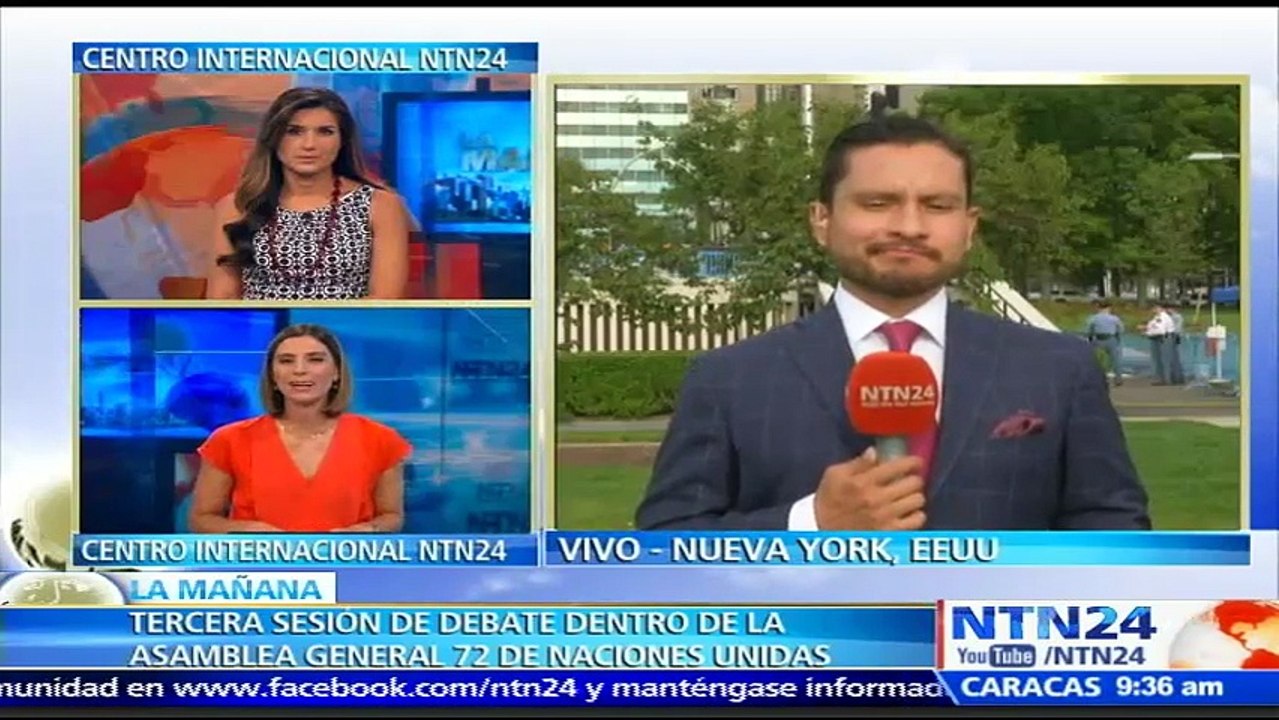 Estas son las intervenciones programadas para la tercera sesión de debate en la 72° Asamblea General de la ONU