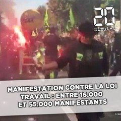 Manifestation contre la loi travail : Entre 16.000 et 55.000 personnes ont défilé à Parist