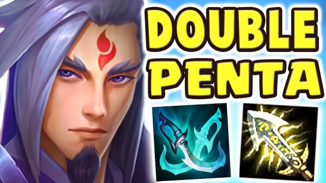 DOUBLE PENTAKILL MASTER YI FACE REVEAL! NEW SKIN ETERNAL SWORD YI JUNGLE | BEST SKIN EVER Nightblue3