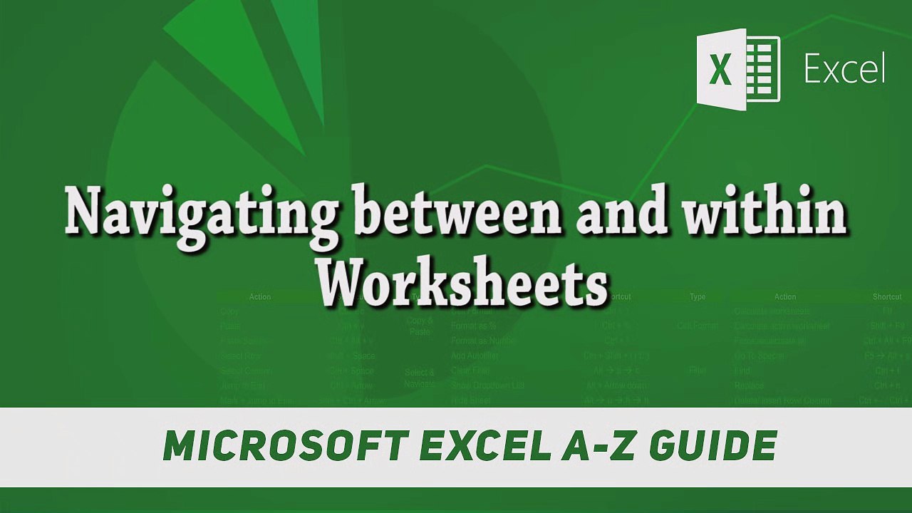 1.2 Navigating Between and Within Worksheets - Microsoft Excel A-Z Guide