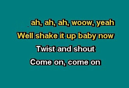 THE BEATLES - TWIST AND SHOUT (KARAOKE)
