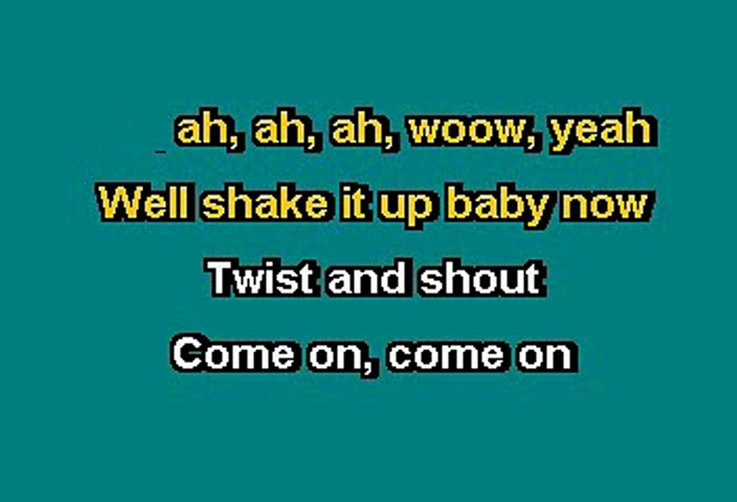 THE BEATLES - TWIST AND SHOUT (KARAOKE)