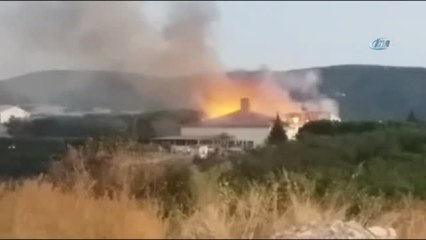 Çanakkale Açık Cezaevinde Yangın Çıktı