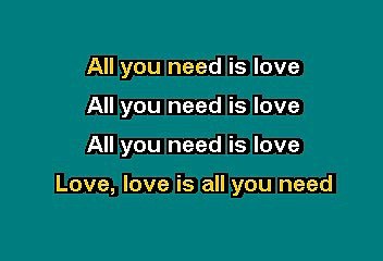 Beatles - All you need is love (Karaoke)