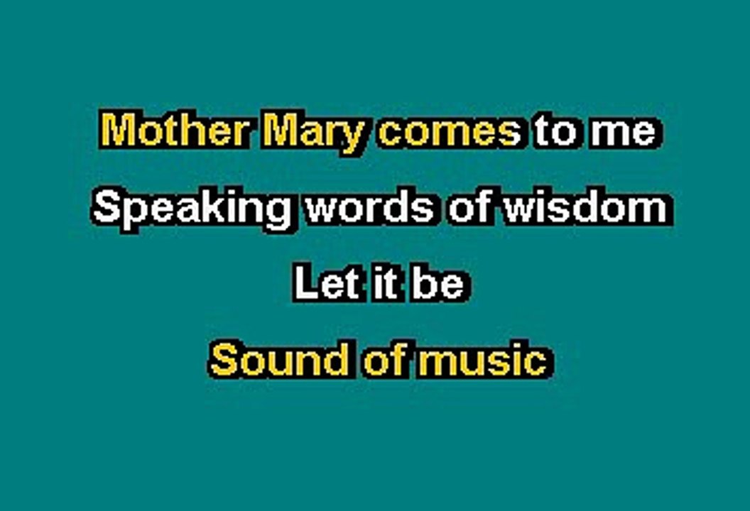 Beatles - Let it be (Karaoke)
