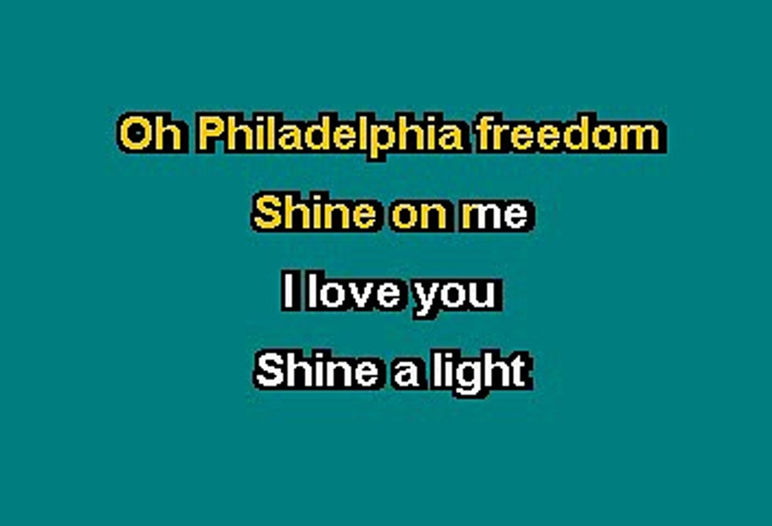 ⁣Elton John - Philadelphia freedom (Karaoke)