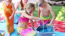 Mermaid Slime Bucket Challenge - Ballinger Family