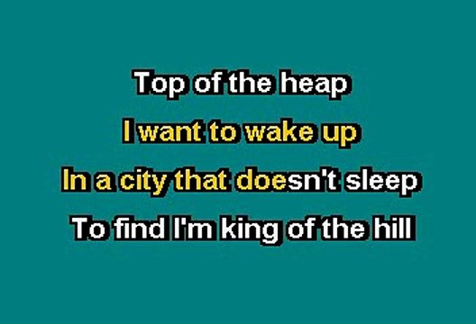 Frank Sinatra - New York, New York (Karaoke)