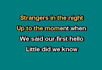 Frank Sinatra - Strangers in the night (Karaoke)