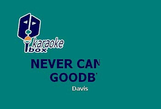 Gloria Gaynor - Never can say goodbye (Karaoke)