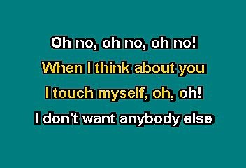 I TOUCH MYSELF - THE DIVINYIS (KARAOKE)