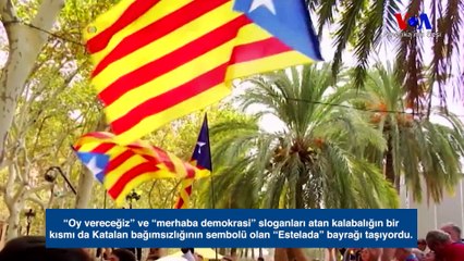 Katalanlar Gözaltıları Protestoyu Sürdürüyor