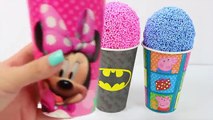 LEARN COLORS FOAM CLAY ICE CREAM WITH PEPPA PIG SUPERHEROES MINNIE MOUSE TOYS SURPRISES BEST LEARNIN