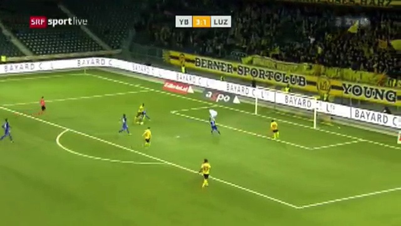 Young Boys 4:1 Luzern (Swiss Super League 20 September)