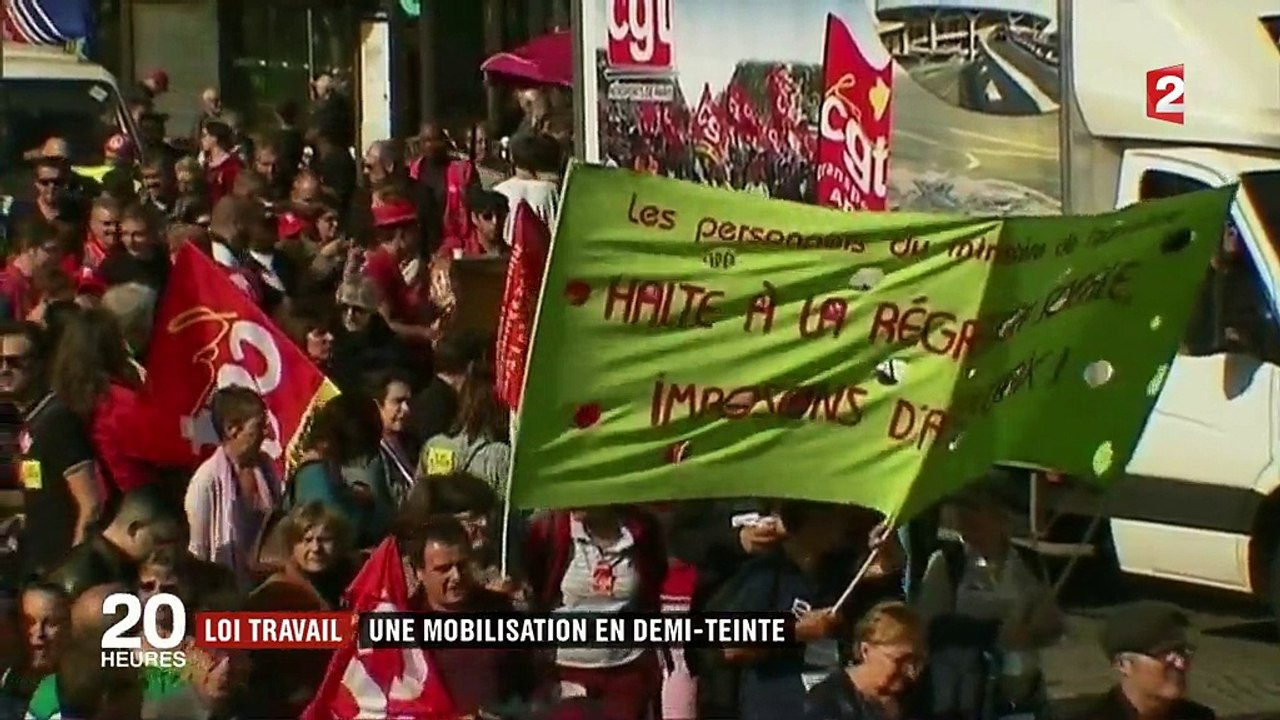 Réforme du Code du travail : une mobilisation plus faible, mais toujours motivée
