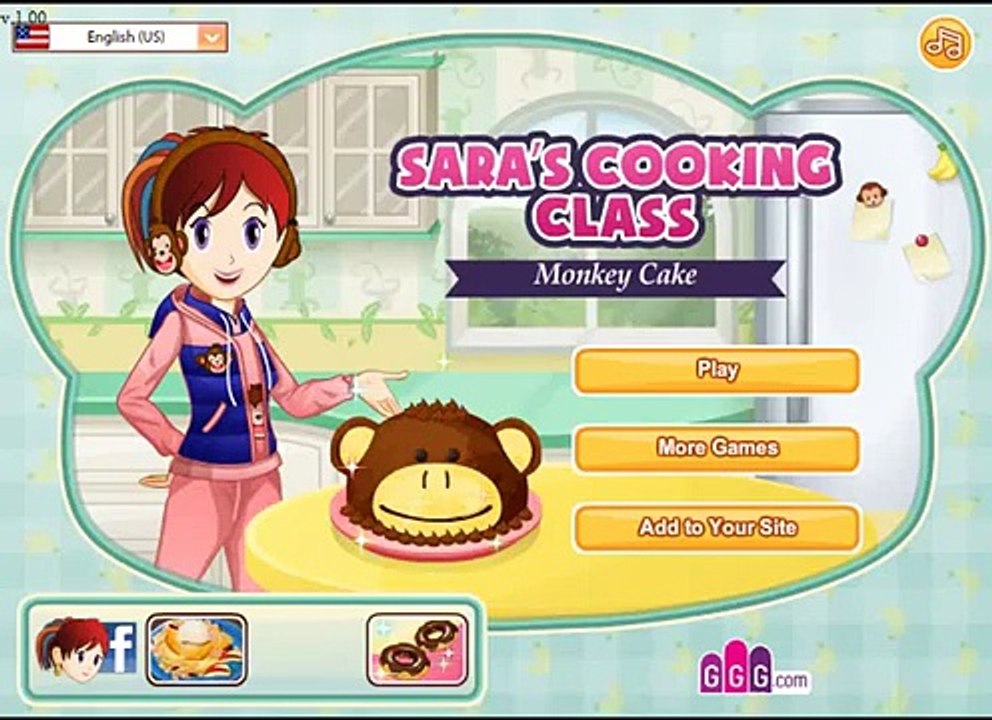 Sara cuisine classe des jeux singe gâteau des jeux pour petit enfants