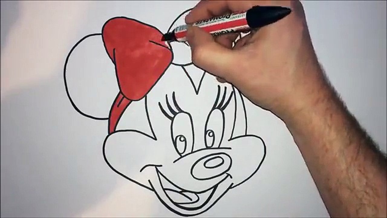 How to Draw Minnie Mouse step by step! Easy!