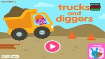 Sago Mini Trucks and Diggers | Best iPad app demo for kids | Gameplay For Toddlers