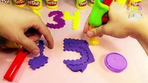 Dix conçu pour de complet enfants Apprendre allons nombres jouer à Il 1 pressoir Doh zigzag