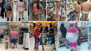 Gente Rara En Walmart  Strangest People Found At Walmart