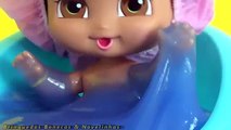 Baby Dora Aventureira apronta no banho de Amoeba Em Português – Galinha Pintadinha brinque