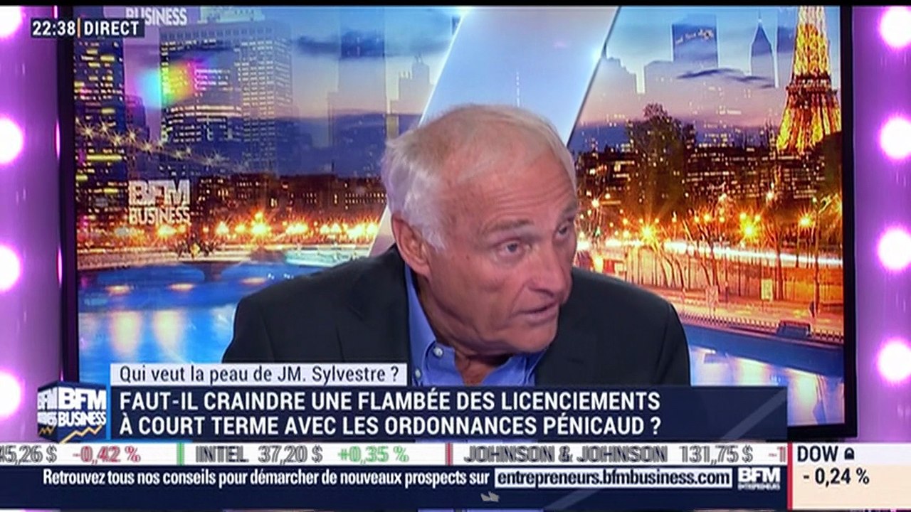 Qui veut la peau de JM. Sylvestre: Faut-il craindre une flambée des licenciements à court terme avec les ordonnances Pénicaud ? - 21/09