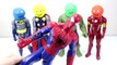LEARN COLORS Play Doh Superhero Spiderman Batman Iron Man Thor Hulk Finger Family Nursery Rhymes