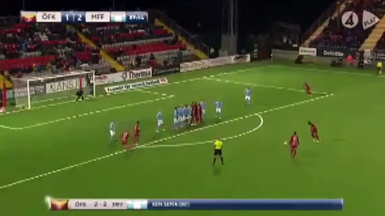 Ostersunds 2:2 Malmoe (Swedish Allsvenskan  20 September)