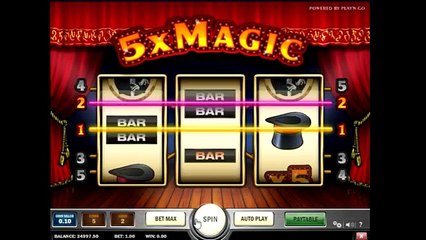 Учимся играть в игровой автомат 5x magic  - бонусный режим, правила