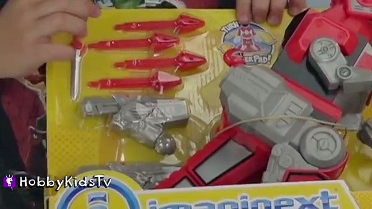 Imaginext Power Rangers Dino Charge T-REX ZORD vs SPONGEBOB Unboxing Episode by Toy Review