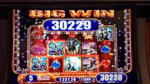 BIG WINS on Alexander the Great WMS Slot machine bonus