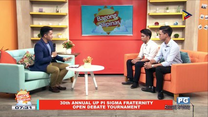 ON THE SPOT: 30th Annual UP Pi Sigma Fraternity Open Debate Tournament