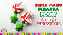 PIRANHA PLANT EARRINGS polymer clay tutorial / Planta Carnivora de arcilla polimérica