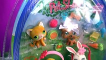 LPS Spring Basket Old Style Bobbleheads Easter Littlest Pet Shop Dog Cat Unboxing Toy Review Video