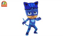 PJ Masks Halloween Pumpkin Coloring Pages for Kids || PJ Masks Coloring Books