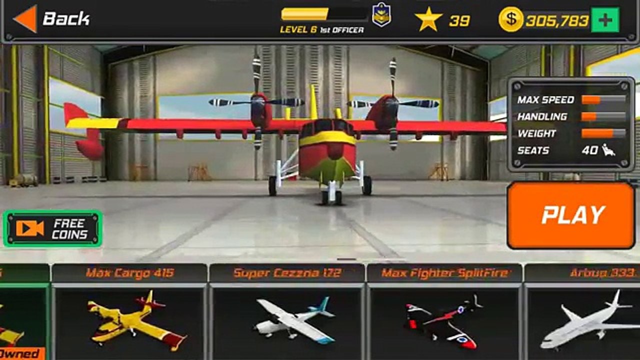 Flight Pilot Simulator 3D Free. Overview Airplane Devil 300L Mission Air Race