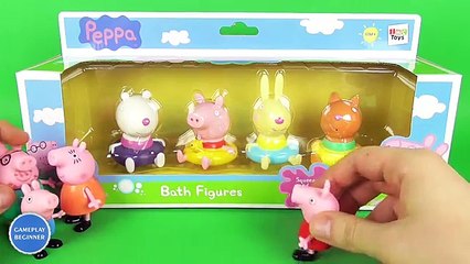 Et bain par par chiffres amis porc jouets Peppa peppa playset imc gpb