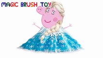 Peppa Pig Episodes 1 / PEPPA PIG SE DISFRAZA DE FROZEN / Elsa Anna ◄ Magic Brush Toy ►