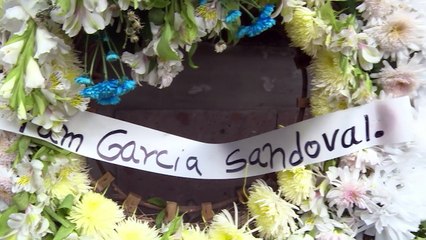 Mourners lay flowers for young victims of Mexico quake