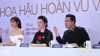 Hoàng Thùy đi catwalk ở HHHV 2017