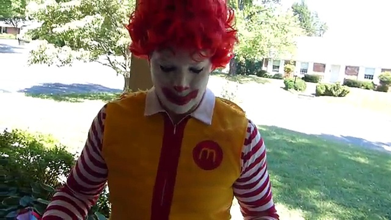 Rowan is terrified of Ronald McDonald!