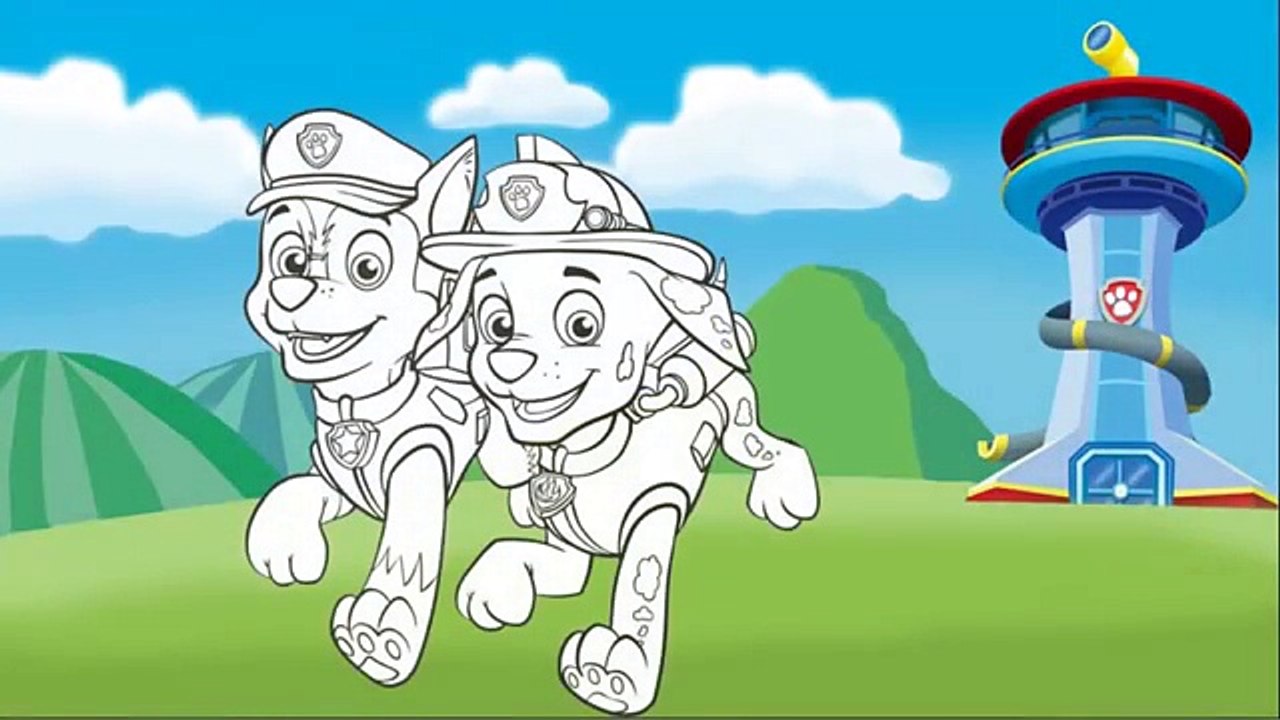 Paw Patrol Coloring Pages For Kids - colorear a la patrulla canina en español