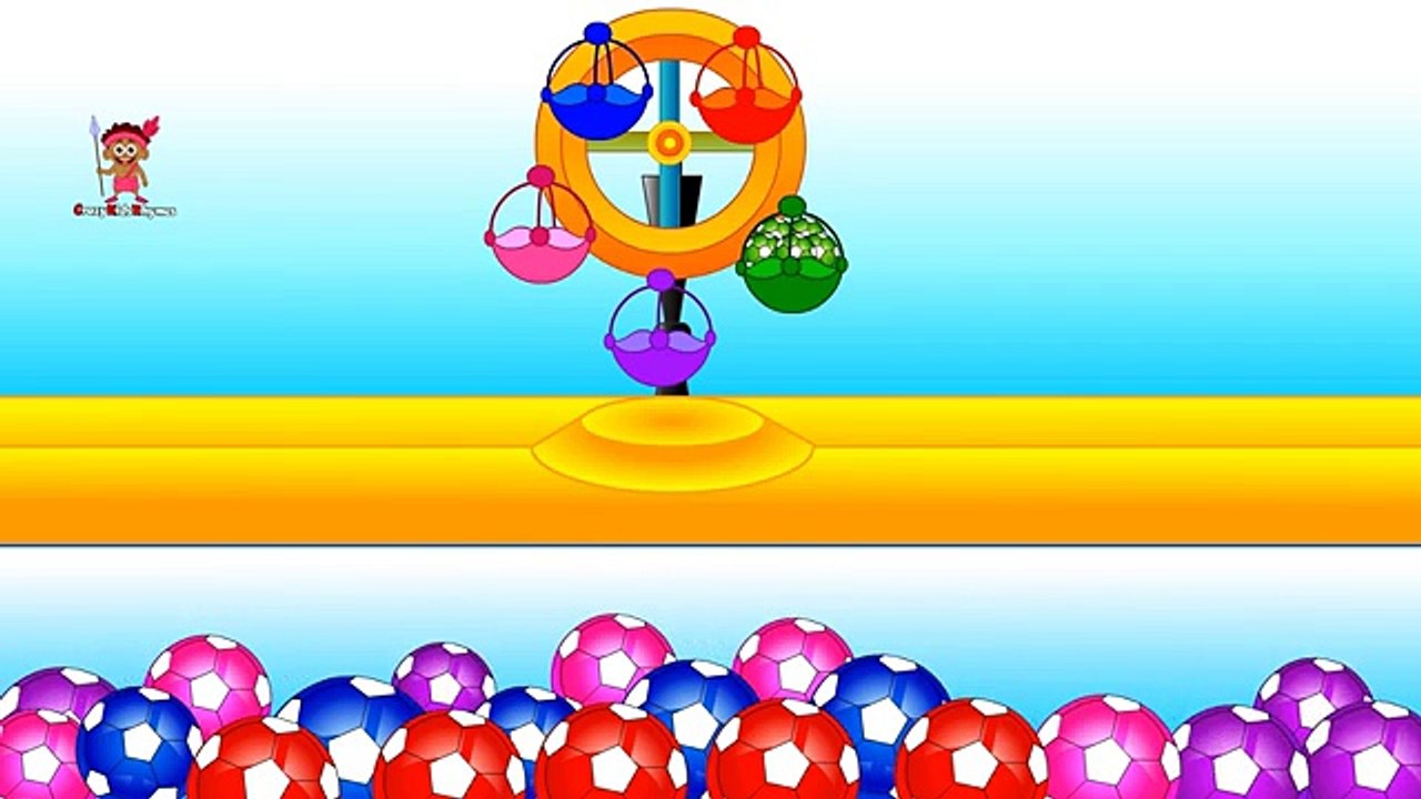 Learn Colors with Soccer Balls Machine Toy, Colours to Kids Children ...