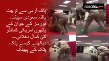 Saudi Soldier vs American Soldier Wrestling